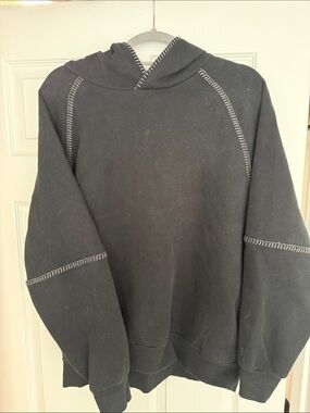 UGG Black Hoodie with Contrast Stitching